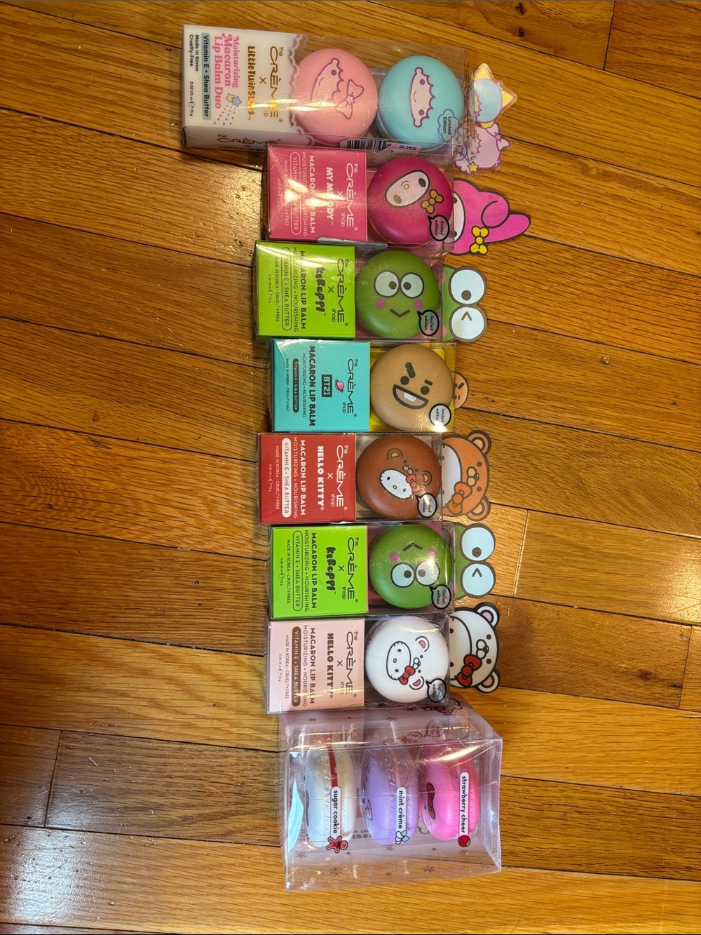 Colorful Lip Balm Set- 11 various colors and characters.